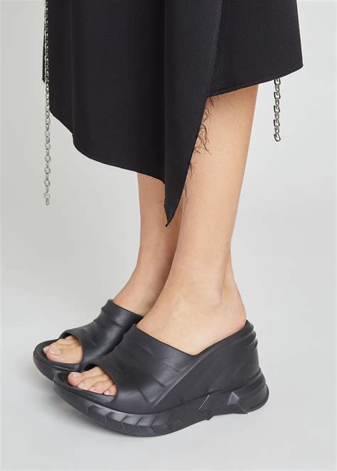 givenchy slides baby pink|Givenchy marshmallow slide wedge sandals.